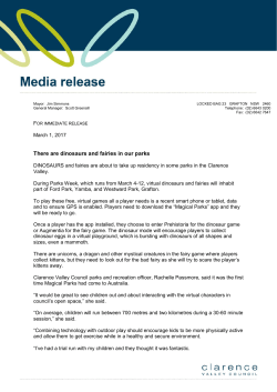 There are dinosaurs and fairies in our parks