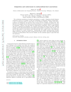 arXiv:q-bio/0312014v3 [q-bio.PE] 24 Feb 2004