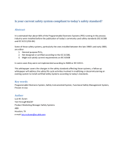 Is your current safety system compliant to today`s
