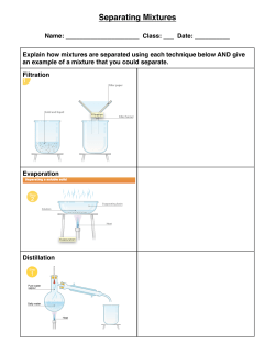 Separating Mixtures Worksheet - mrs