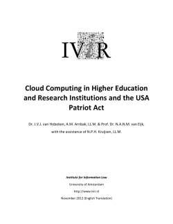Cloud Computing in Higher Education and Research