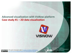 Case study #1 - 2D data visualization - VisNow