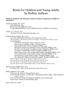 Books for Children and Young Adults by Hollins