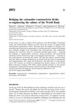 Bridging the rationalist&ndash;constructivist divide