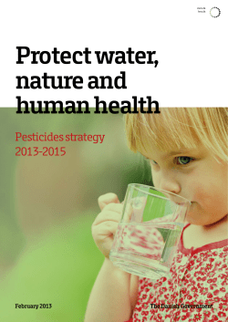 Protect water, nature and human health