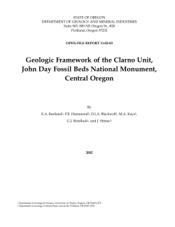 DOGAMI Open-File Report O-02-03, Geologic framework of the