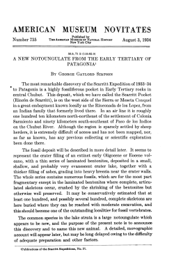 american museum novitates - AMNH Library Digital Repository