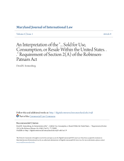 Sold for Use, Consumption, or Resale Within the United States.