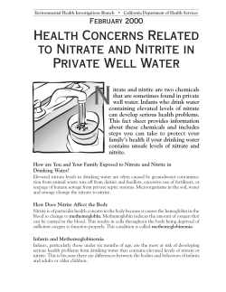 Nitrate Fact Sheet