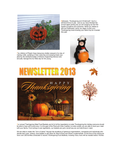 Halloween, Thanksgiving and Christmas!!!