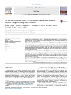 Patient and caregiver quality of life in psychogenic non