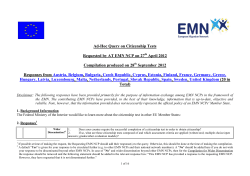 Ad-Hoc Query on Citizenship Tests Requested by AT EMN NCP on