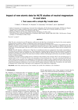 Impact of new atomic data for NLTE studies of neutral magnesium in