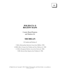 POLIDATA ® REGION MAPS MICHIGAN