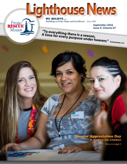 Read Newsletter - Fresno Rescue Mission