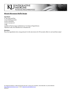 Miracle Microwave Muffin Recipe