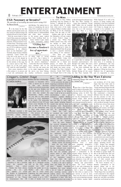 CGI: Necessary or Invasive? Adding to the Star Wars Universe