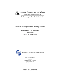 bariatric surgery lap band gastic bypass