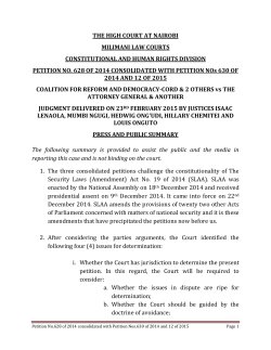 Press Summary - Security Law Amendment Bill