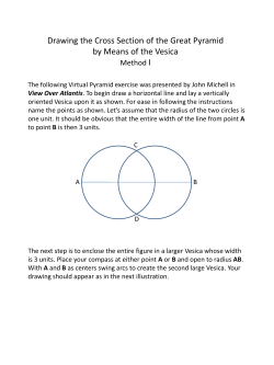 Drawing the Cross Section of the Great Pyramid by Means of the