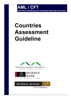 Countries Assessment Guideline