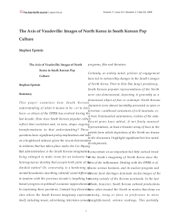 The Axis of Vaudeville: Images of North Korea in