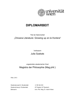 diplomarbeit - E-Theses