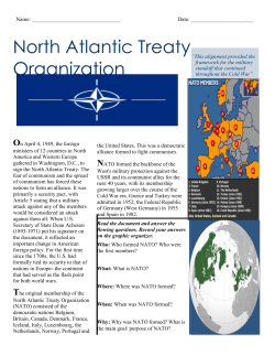 North Atlantic Treaty Organization