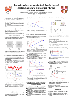 Computing dielectric constants of liquid water and electric double