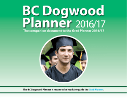 BC Dogwood Planner 2016/17