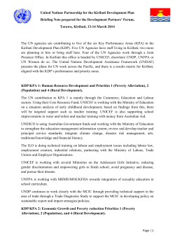 United Nations Partnership for the Kiribati Development Plan