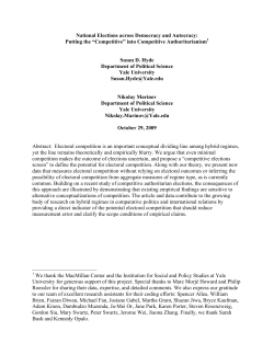 National Elections across Democracy and Autocracy