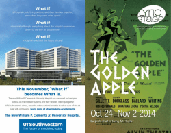 the program for The Golden Apple