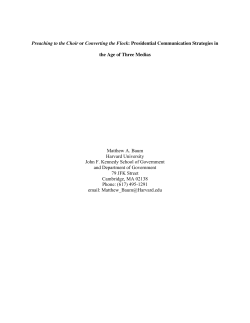 or Converting the Flock - Harvard Kennedy School