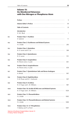 Six-Membered Hetarenes with One Nitrogen or Phosphorus Atom