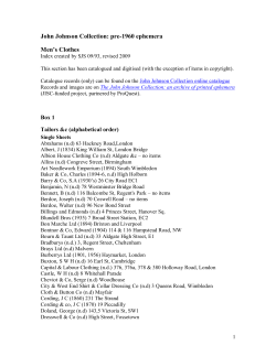 John Johnson Collection [heading 2: Times New Roman, bold]