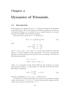Chapter 4: Dynamics of Triennials