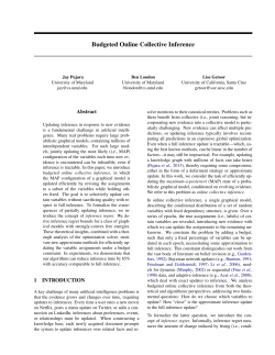 Budgeted Online Collective Inference