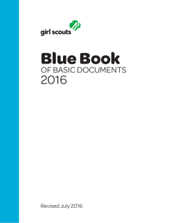Blue Book - Girl Scouts