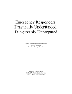 Drastically Underfunded, Dangerously Unprepared