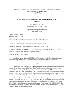Tellames v. Congressional Reapportionment Comm`n, 8 ROP Intrm