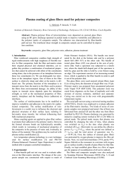 Plasma coating of glass fibers used for polymer composites
