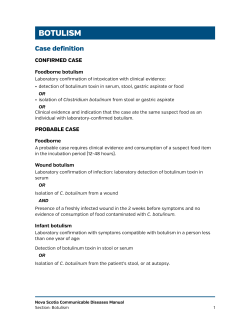 Botulism - Government of Nova Scotia