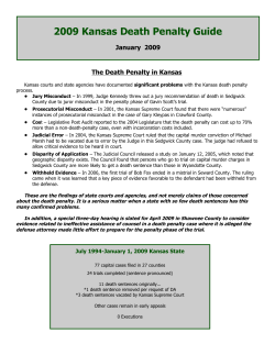 2009 Kansas Death Penalty Guide