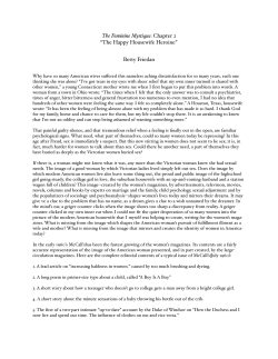 Chapter 2 &ldquo;The Happy Housewife Heroine&rdquo; Betty Friedan