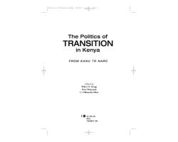 The Politics of Transition in Kenya - Heinrich-B&ouml;ll