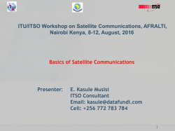 A satellite - International Telecommunications Satellite Organization