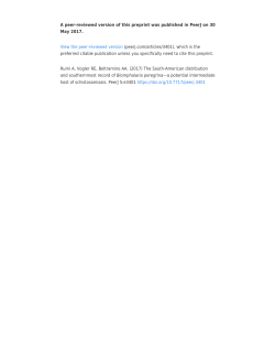 The South-American distribution and southernmost record of