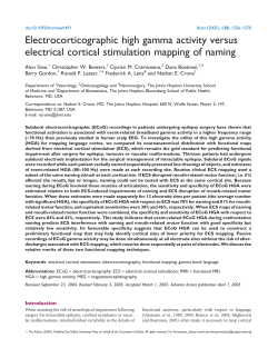 Electrocorticographic high gamma activity versus