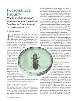 Personal Inquiry